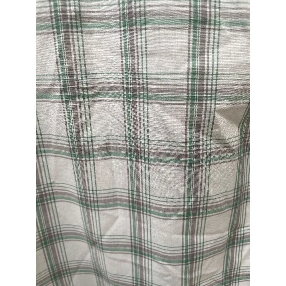 Wrangler Men's‎ Wrinkle Resistant Short Sleeve Western Shirt Green Tan Plaid